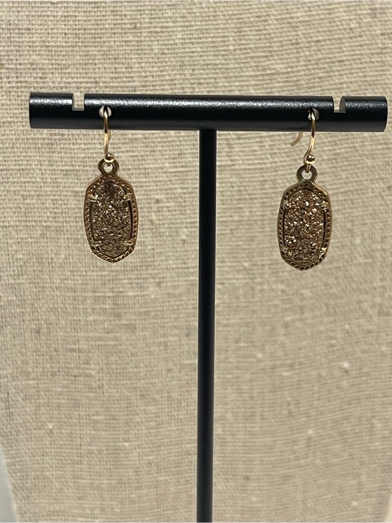 Kendra Scott Jewelry - Kendra Scott Rose Gold Druzy Oval Drop Earrings